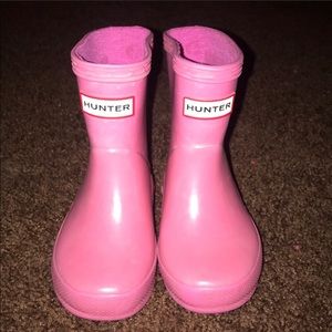 Pink HUNTER rain boots